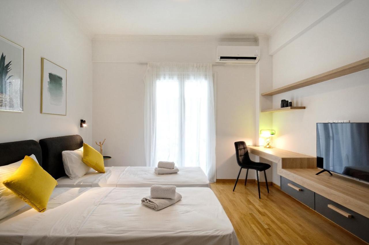 Elegant Big Apartment In Athens Center With Balcony Exterior foto